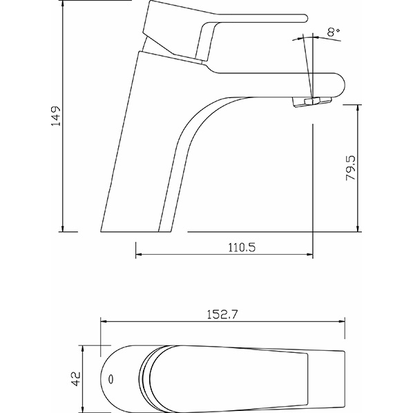 35-04L JASON  Смеситель для умывальника  ARGO kran 3504ljason - Вид №1