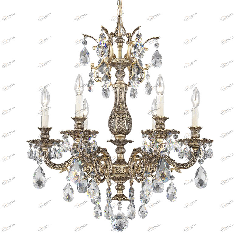 Люстра 5676-48 A от Schonbek серебряная SCHONBEK ДИЗАЙНЕРСКИЕ 246654 Серебряный 