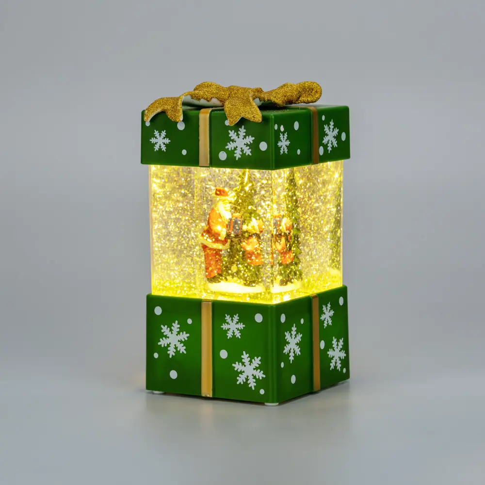 89380293 Электрогирлянда - фигура Подарок для дома 2 лампы 19 см зеленый STLM-1324610 Santreyd  - Вид №1