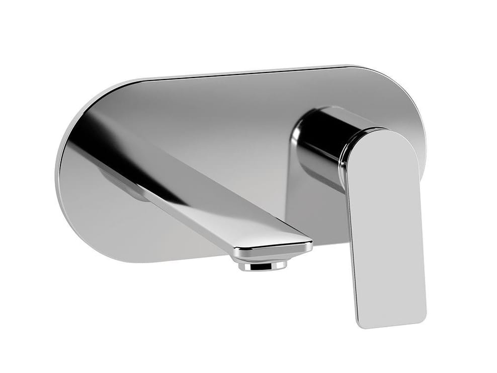 Однорычажный настенный смеситель для раковины с пластиной JAQUAR Laguna ARCH-00068396 - Вид №1