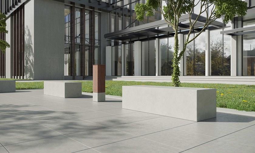 CO33 Бетонная скамейка без спинки Angulus Gb3.1 - Вид №1