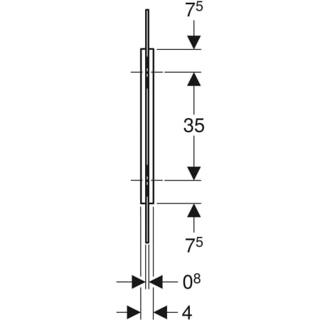 115.211.TF.1 Разделительная перегородка для писсуаров Geberit Geberit  - Вид №3