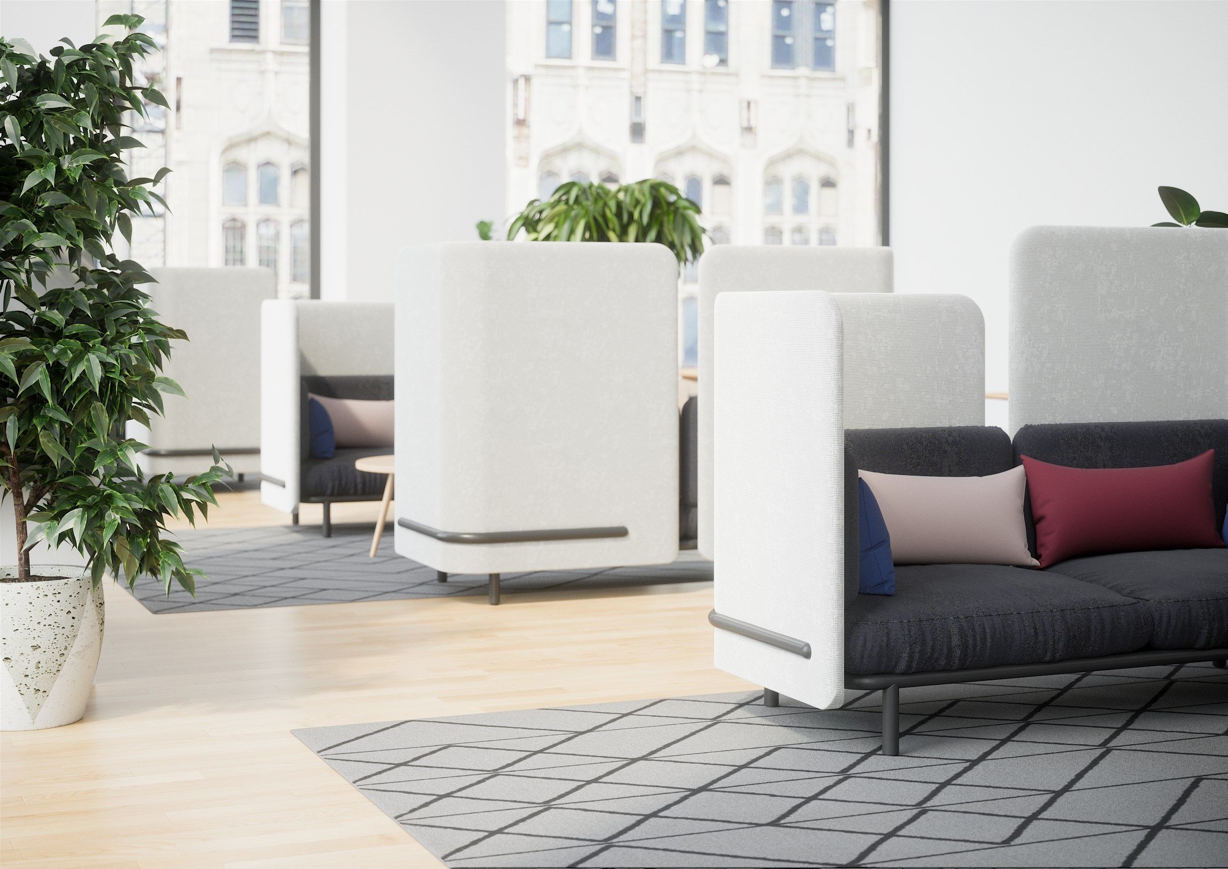 Тканевое кресло с высокой спинкой BuzziSpace BuzziSpark ARCH-00089382 - Вид №2