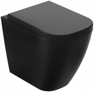 5481V2NE Приставной унитаз напольный Черный Galassia MEG11 Италия