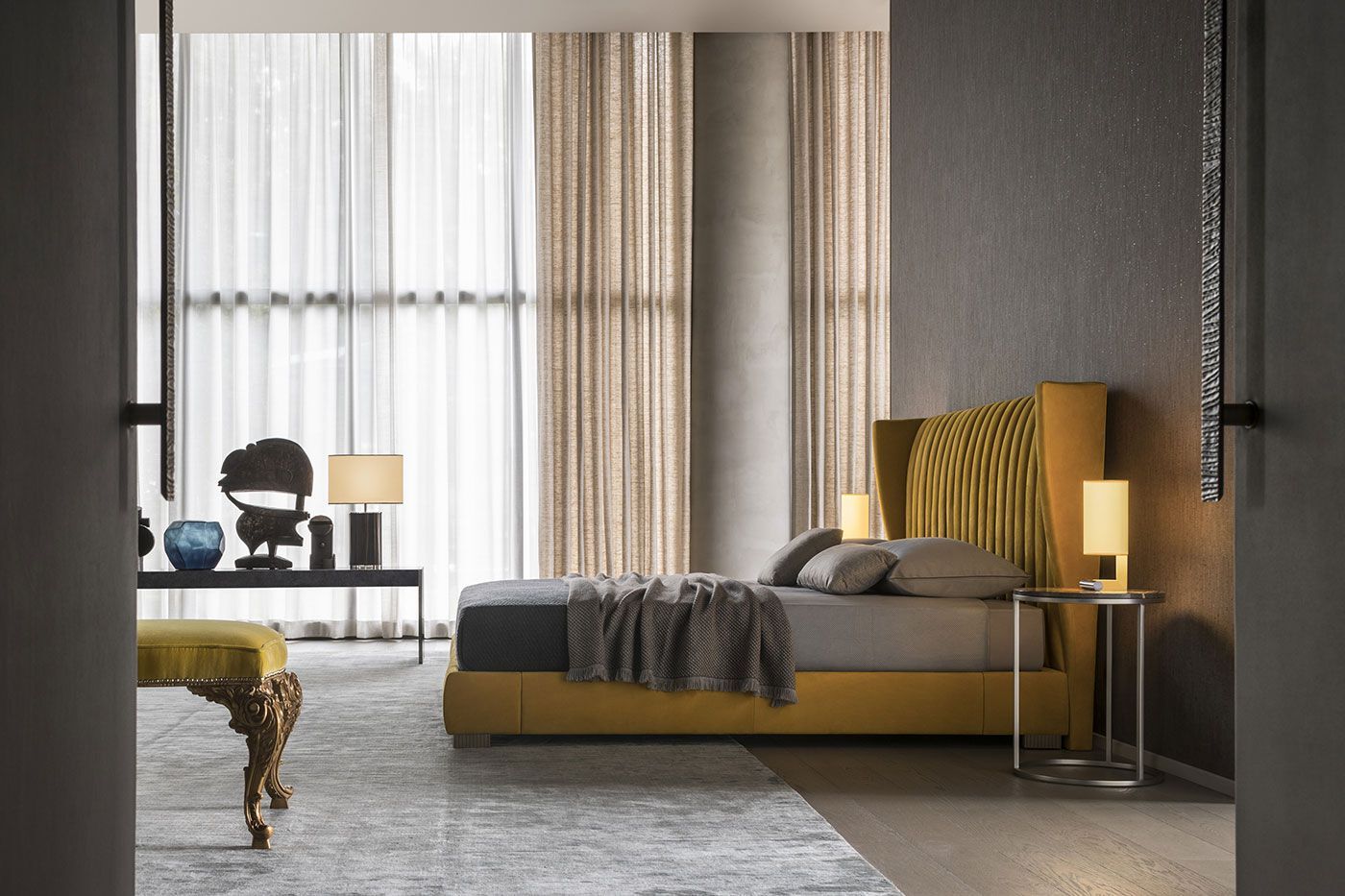 Двуспальная мягкая кровать OAK Милан ARCH-00038563 - Вид №1