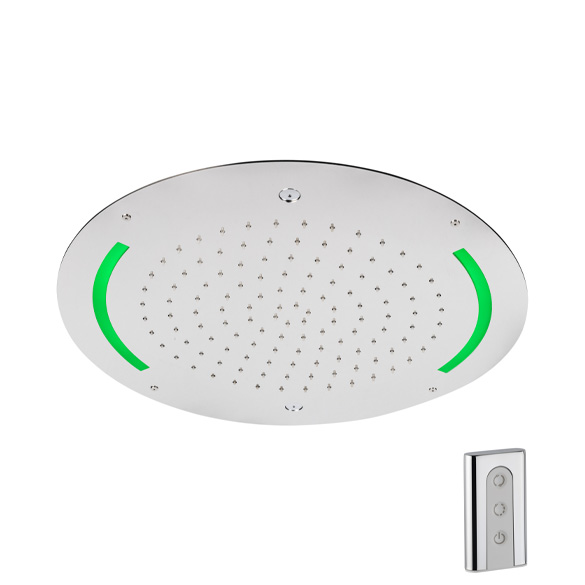 82165 Утопленная головка ø550 / дождевая струя + струя тумана + свет / с дистанционным управлением HORUS Range Hydro 