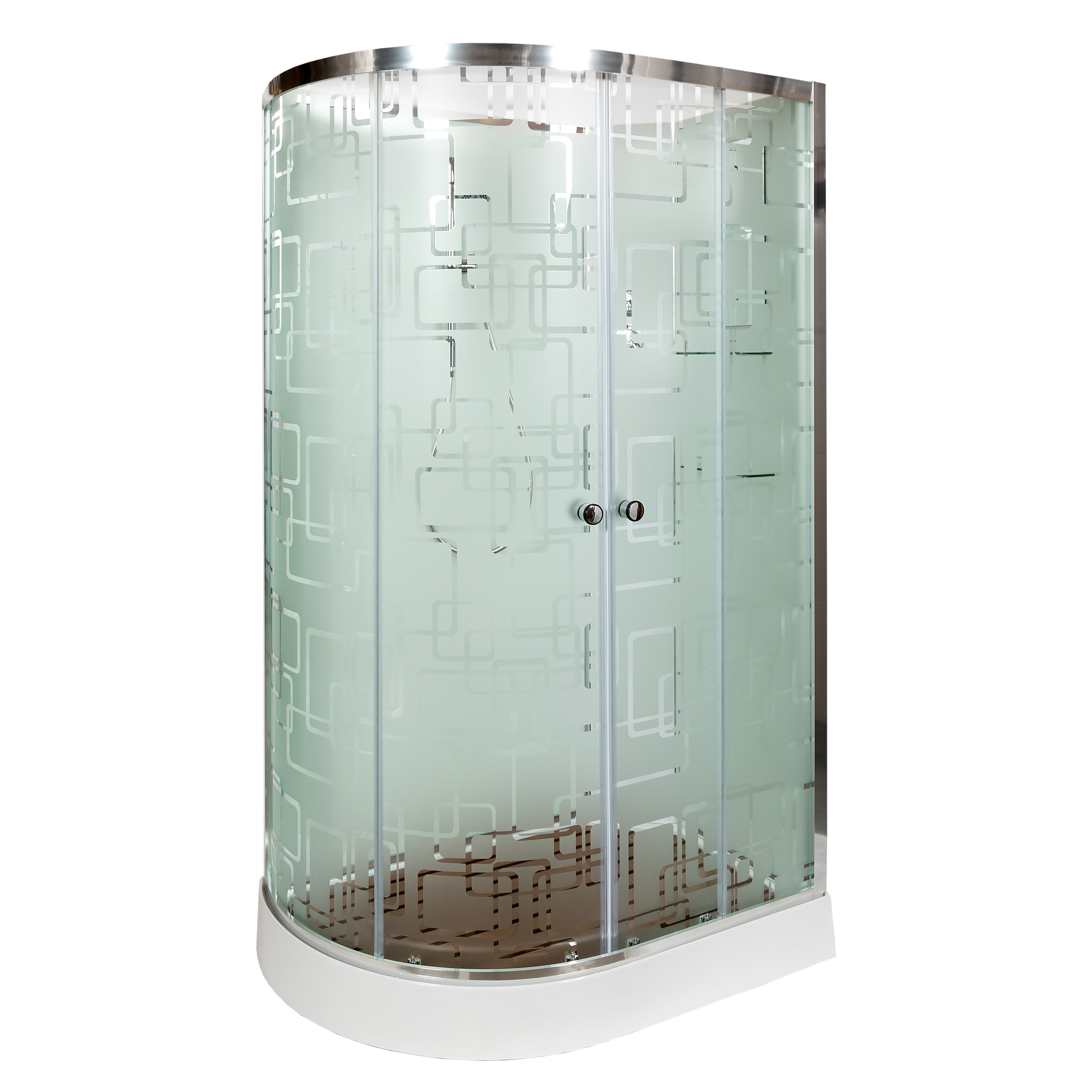 ЕМ4580 LED Душевая кабина DETO Серия EM ЕМ1512 R N (без крыши) - Вид №5