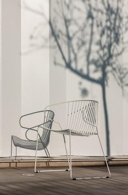 iSimar Стул с подлокотниками, штабелируемый на стальных салазках Bolonia 7207 - Вид №12