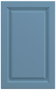 Фасады для кухни Классика Фрезеровка «Прямоугольник 90+» 702 Голубой