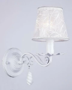 Бра настенное белое Lumien Hall "Мишель" 1001/1W-WS LUMIEN HALL МИШЕЛЬ 00-3929732 Белый