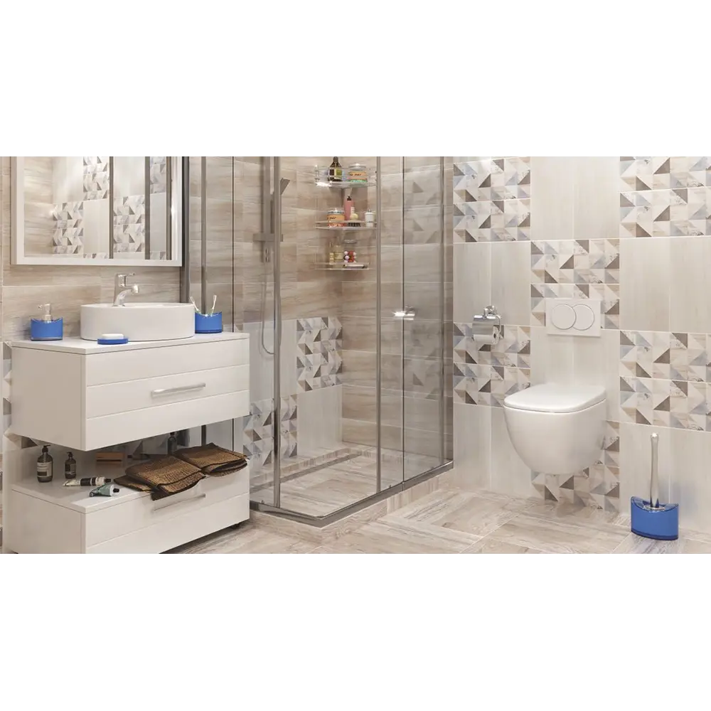 Плитка настенная LB Ceramics Шервуд 19.8x39.8 см 1.58 м² матовая цвет бежевый STLM-2144832 - Вид №8