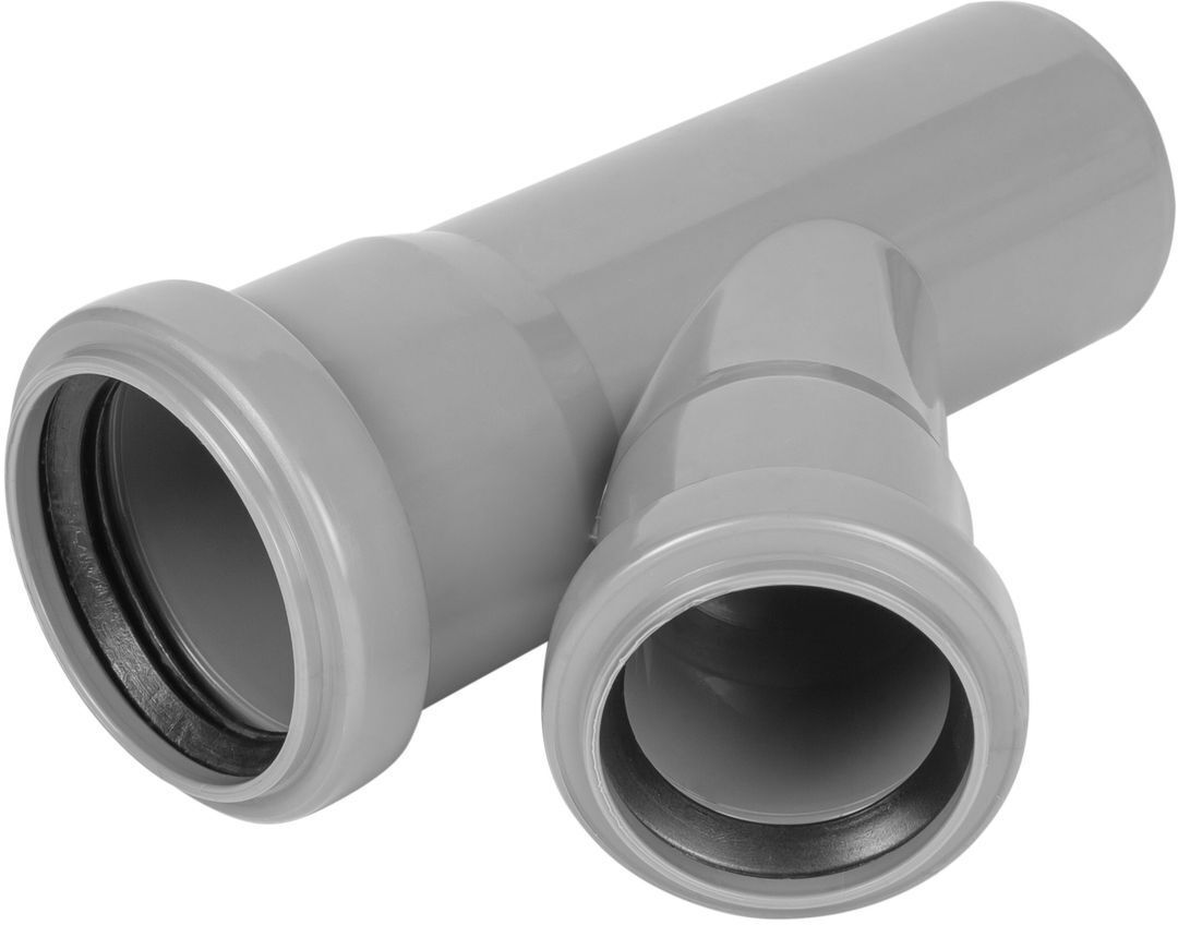81953224 Тройник Ø 50x40/45° полипропилен STLM-0015053 ПОЛИТРОН