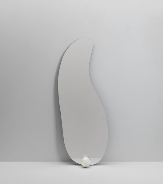 Secolo 1931 Mirror Приставное зеркало обшитое лакированным матовым/глянцевым деревом с мраморным основанием Premium 