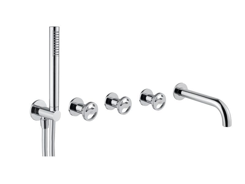 Хромированный латунный настенный смеситель для ванны Bugnatese тысяча девятьсот пятьдесят ARCH-00054383