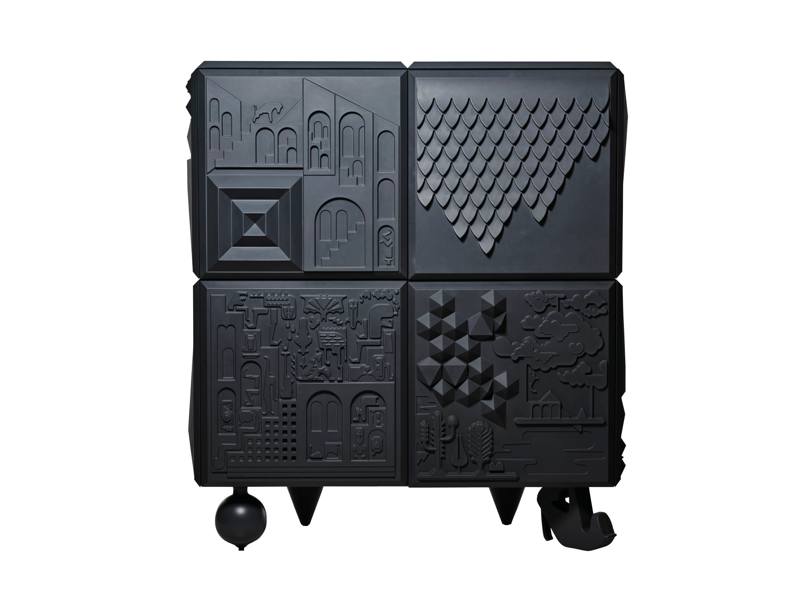 Шкаф из МДФ с распашными дверями BD Barcelona TOUT VA BIEN ARCH-00070517 - Вид №5