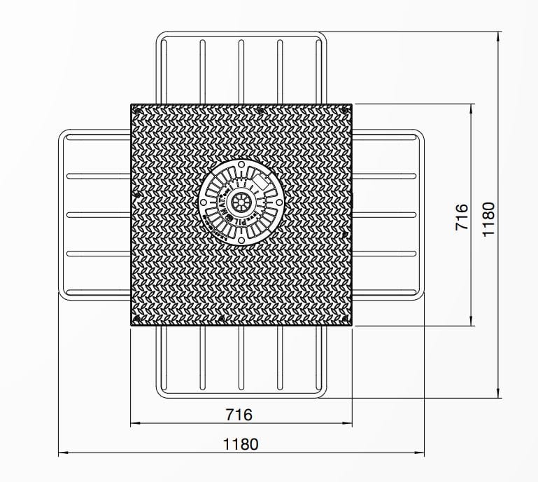 Полуавтоматический боллард с высоким уровнем безопасности Pilomat 275/K4-900SA ARCH-00134030 - Вид №3