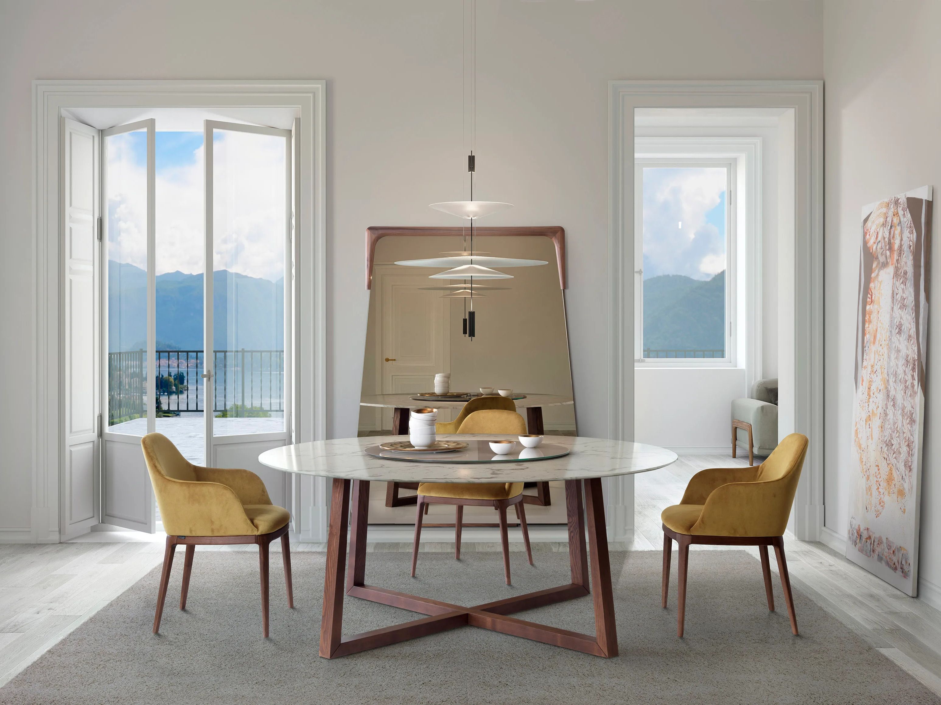 Деревянное напольное зеркало с рамкой Pacini & Cappellini DESTINY ARCH-00093843 - Вид №2