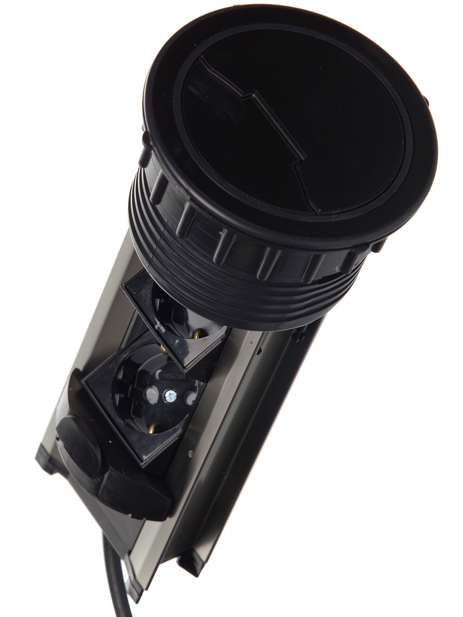 Блок электрических розеток Solo 12004 Black NAVAKO  - Вид №1