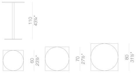 Lapalma Круглый высокий стол Brio sun-id-1435810 - Вид №1