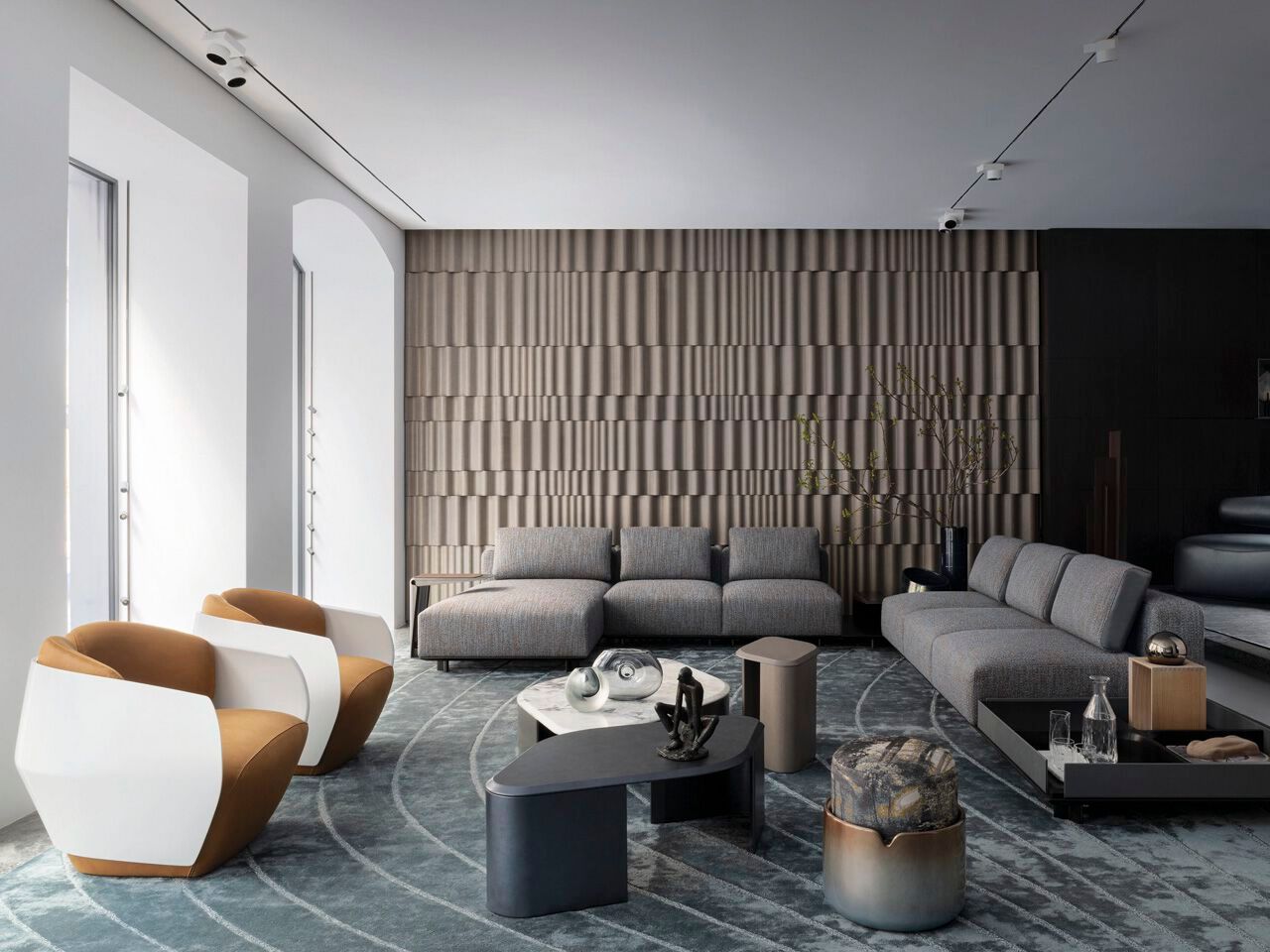 Круглый пуф из ткани Giorgetti Giorgetti Maserati Edition ARCH-00047812 - Вид №2