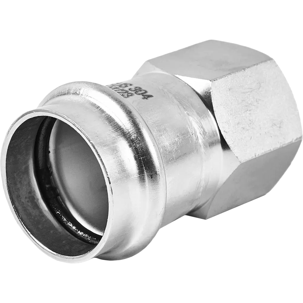 Муфта переходная Rommer 3/4"x28 мм ВПр-ВР нержавеющая сталь STLM-2049581 - Вид №1