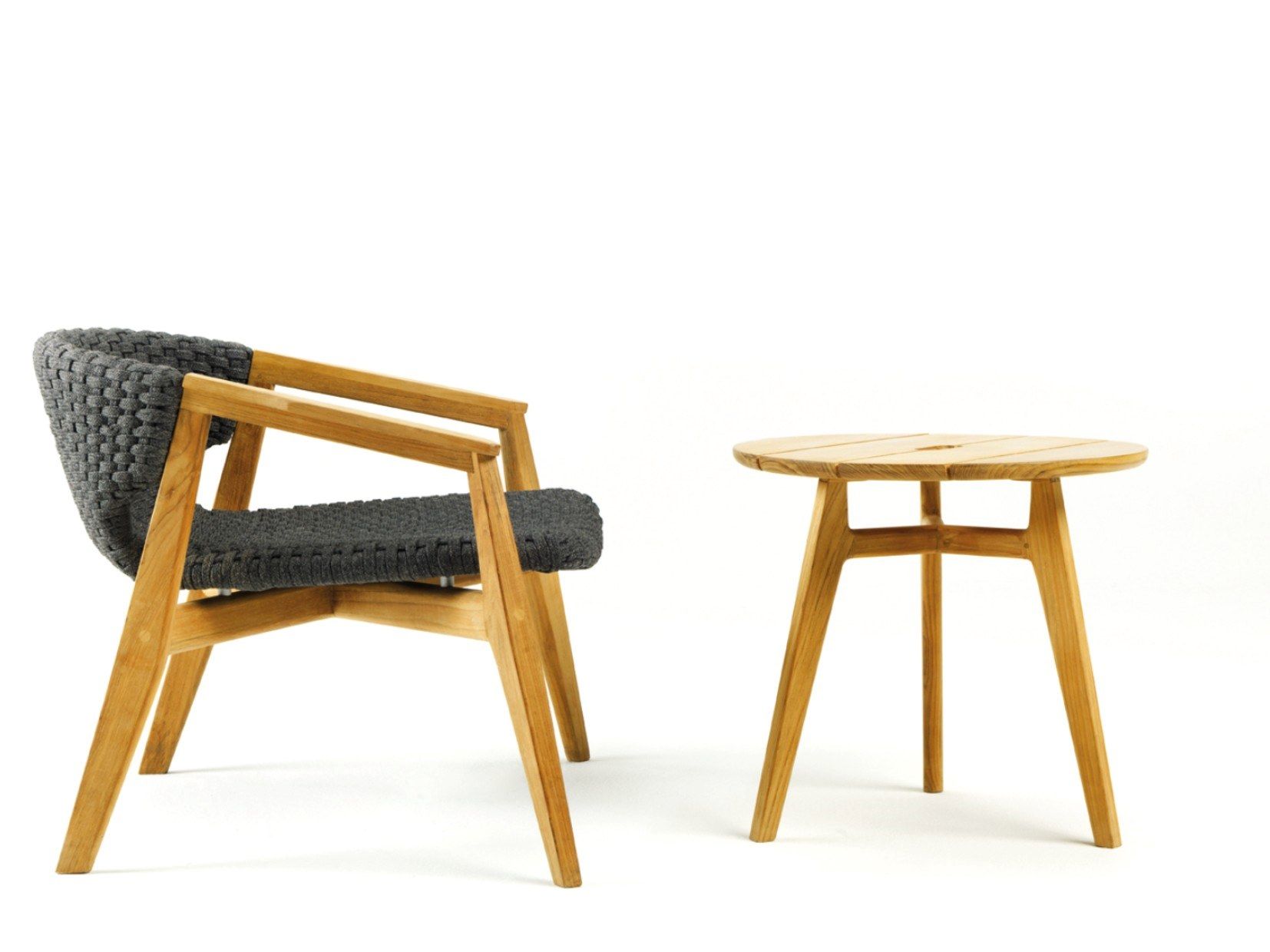 Круглый стол из тикового дерева Ethimo Knit ARCH-00022966 - Вид №15