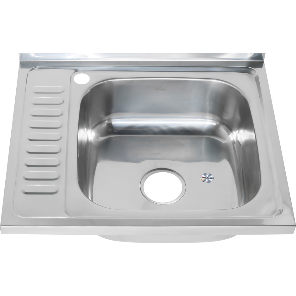 Мойка 6050 R MELANA 0,6/160 накладная прямоугольная с сифоном (173 ta R *10) 173 ta R (*10)