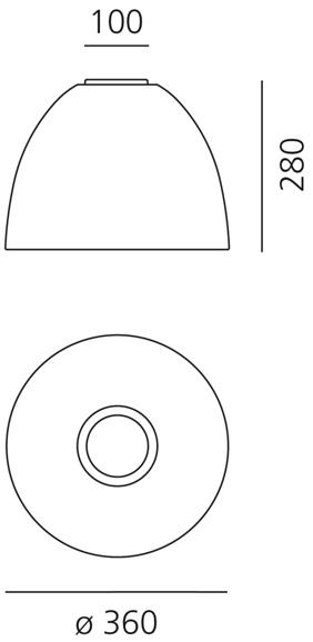 Artemide Потолочный светильник с прямым и отраженным светом Nur sun-id-1433850 - Вид №1