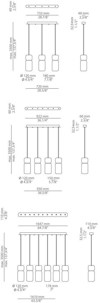 Estiluz Светодиодная подвесная лампа Pila T-3555 - Вид №19