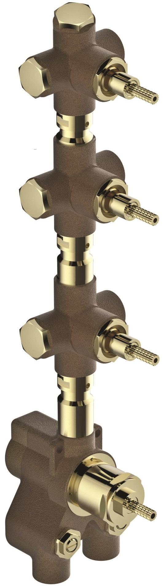 RUBINETTERIE STELLA Термостатический душевой набор на 4 отверстия Sirius sun-id-1477984 - Вид №1