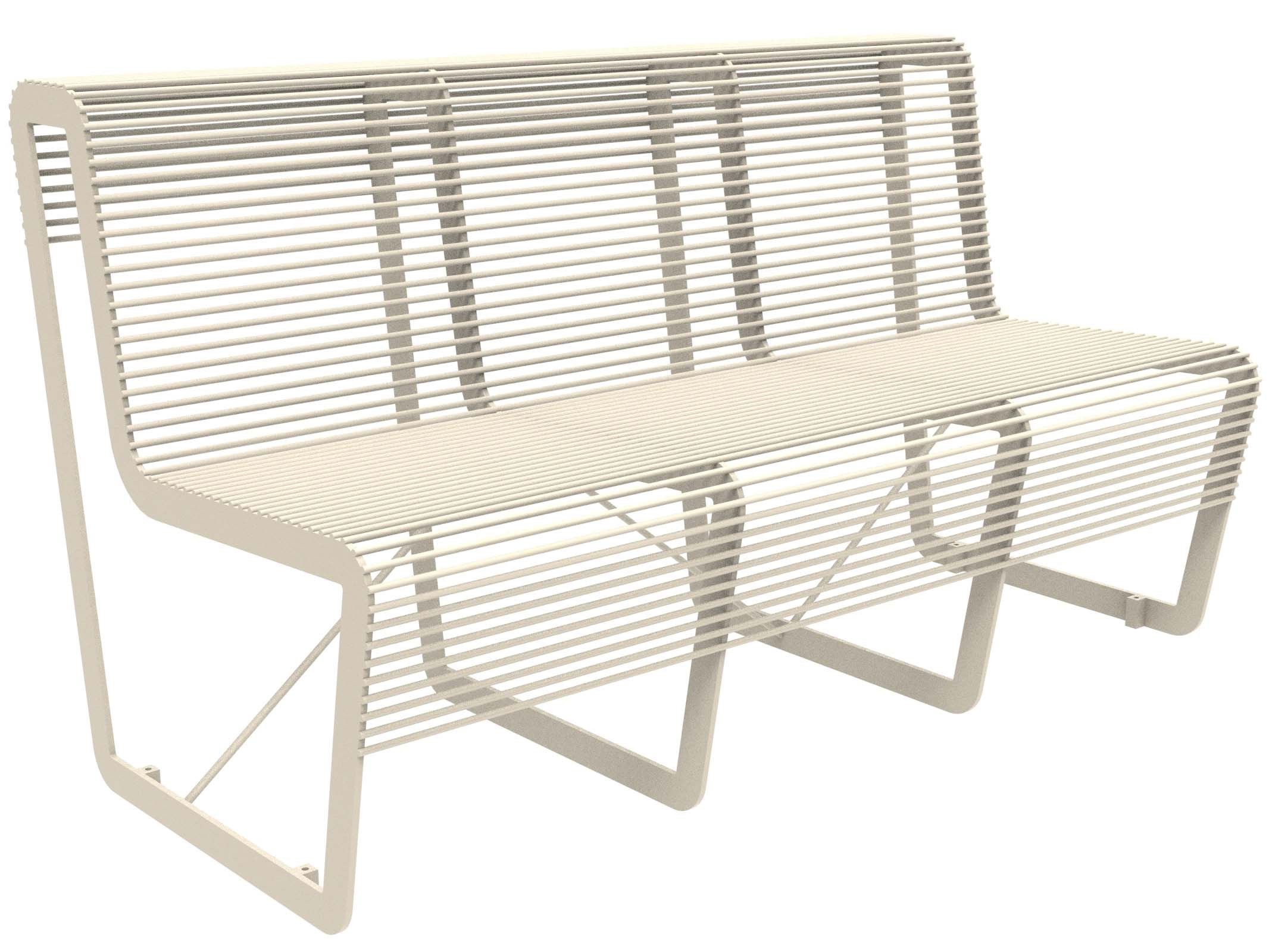 Оцинкованная стальная скамья со спинкой Lazzari Light ARCH-00099033 - Вид №23