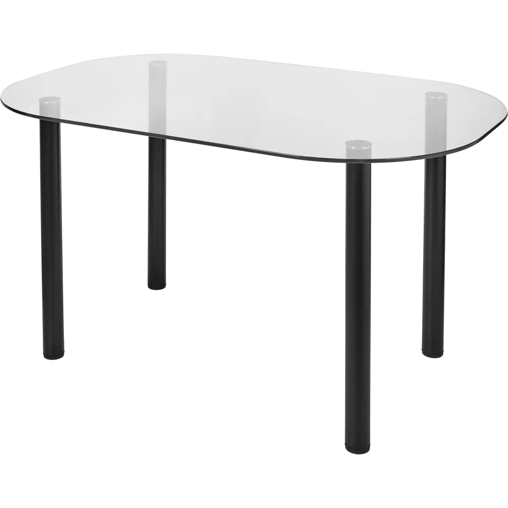 Стеклянный кухонный стол Delinia Тулуза с элегантными черными ножками 87198245 STLM-0073438 - Вид №1