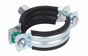 33435067 Крепление для труб  2S Хомуты с вкладышем epdm (M8/10) для стальных, медных, чугунных и пластиковых (многослойных) труб