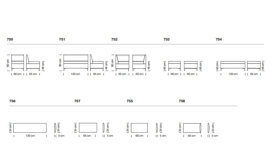 Модульный диван Et al счеты ARCH-00041463 - Вид №8