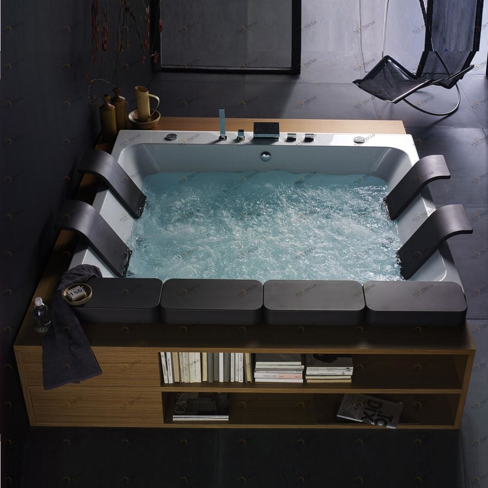 Ванна свободностоящая с гидромассажем Thais Art 230 см Karolitalia THAISARTISOLABLUTWO