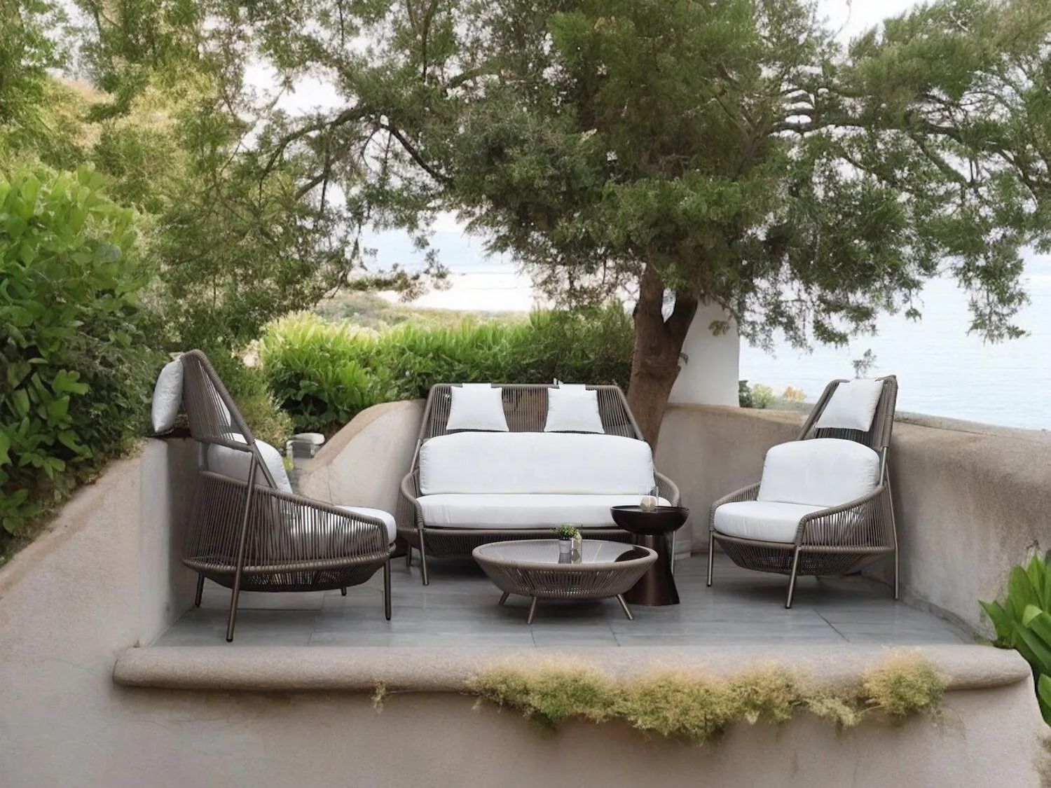 Ткань сад диван с высокой спинкой ABLE Sunray ARCH-00045078 - Вид №4