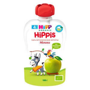 Пюре Hippis с 4 месяцев яблоко Hipp 100 г