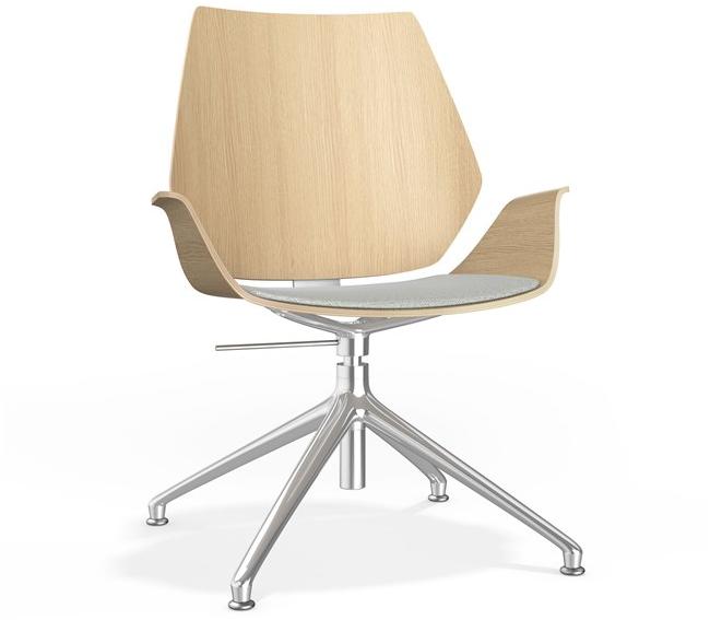 Casala Поворотный мягкий деревянный стул с регулируемой высотой Centuro iv 1941/10-11 - Вид №1