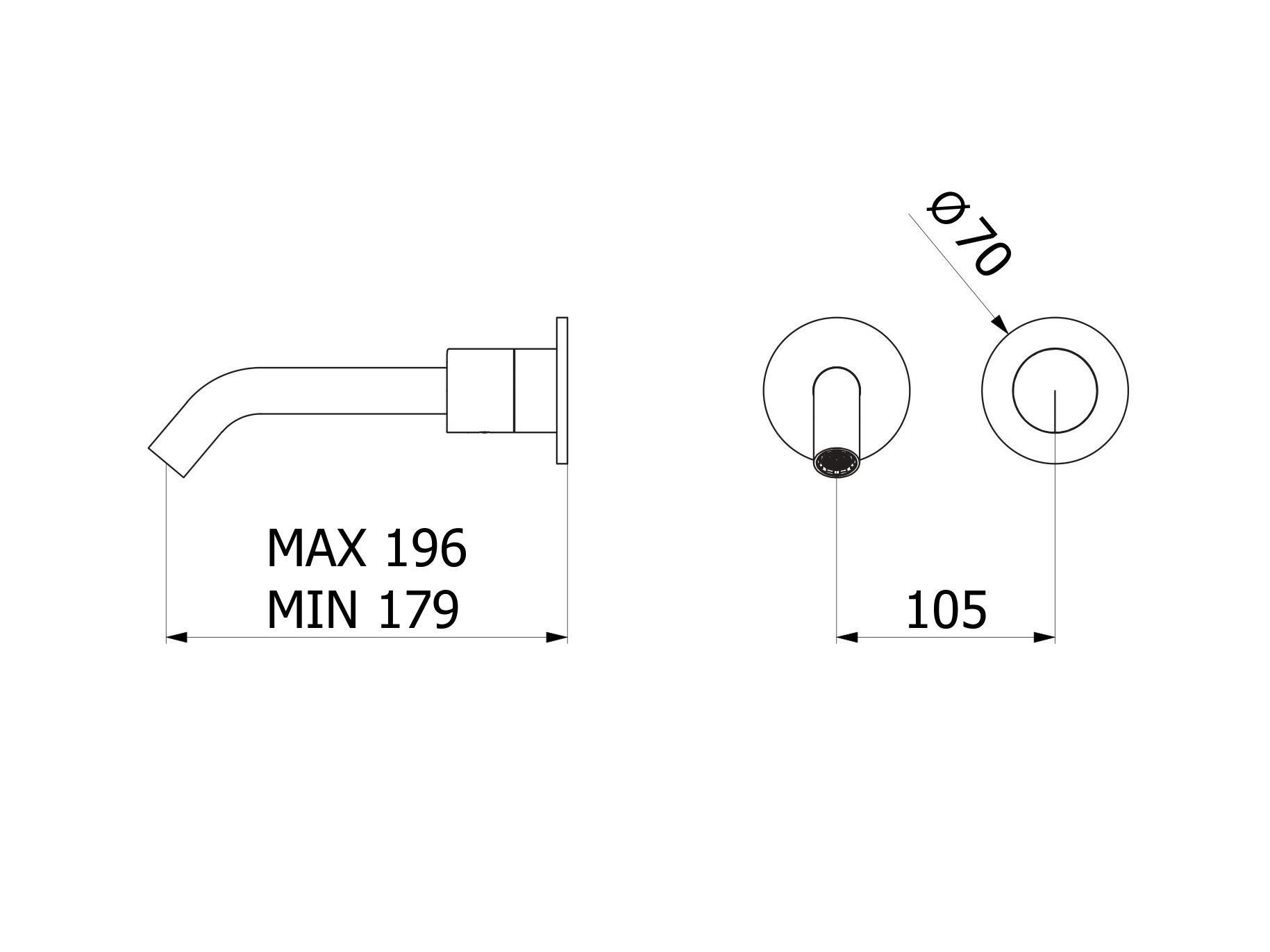 Смеситель для раковины с 2 отверстиями IB торт ARCH-00091648 - Вид №2