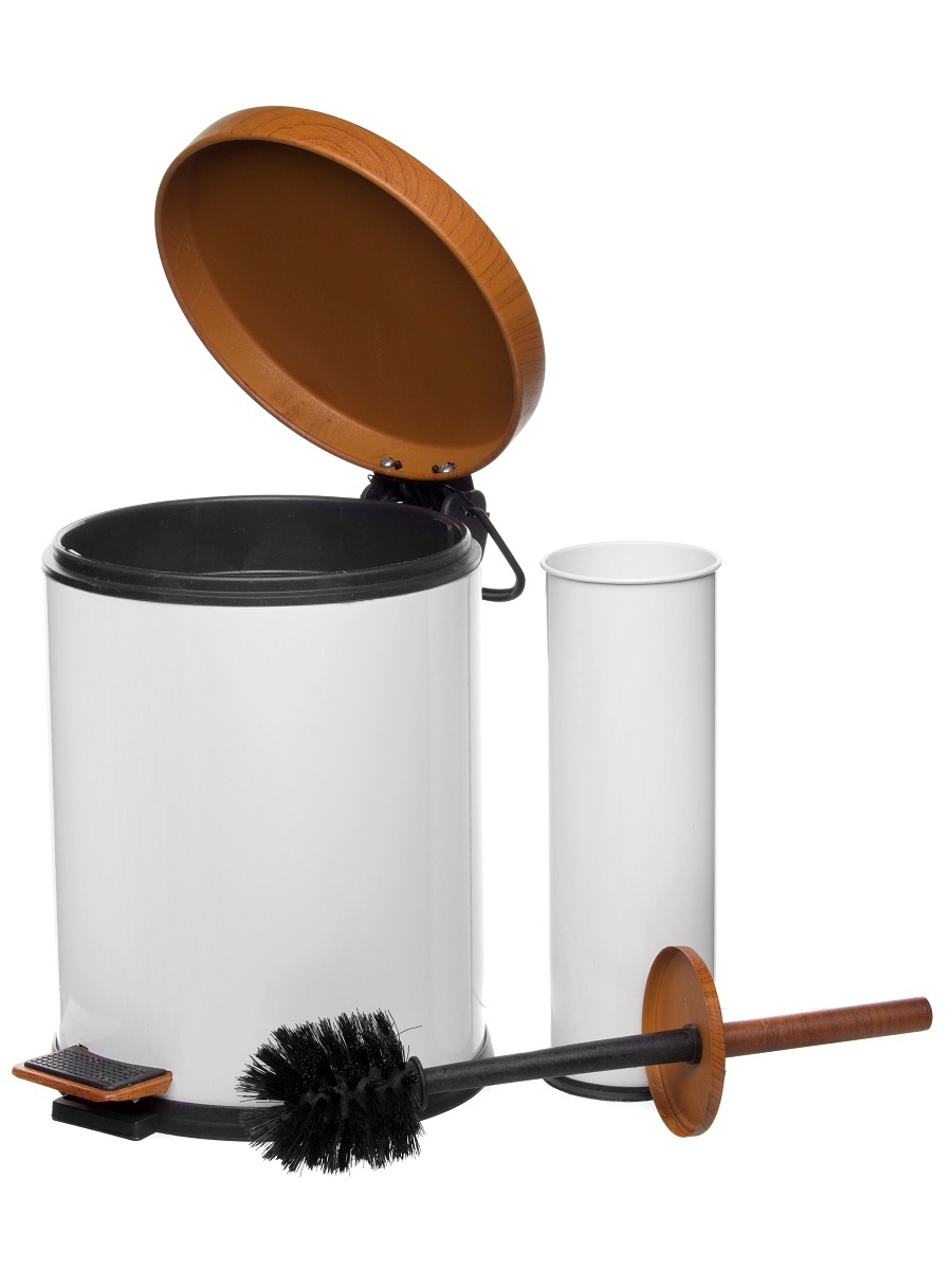 Набор аксессуаров для ванны Aquila Wood 2Set White NAVAKO 11088 - Вид №1