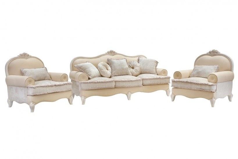 Arrediorg.it® 3-х местный кожаный диван с обивкой Florence R201-3 sofa - Вид №1