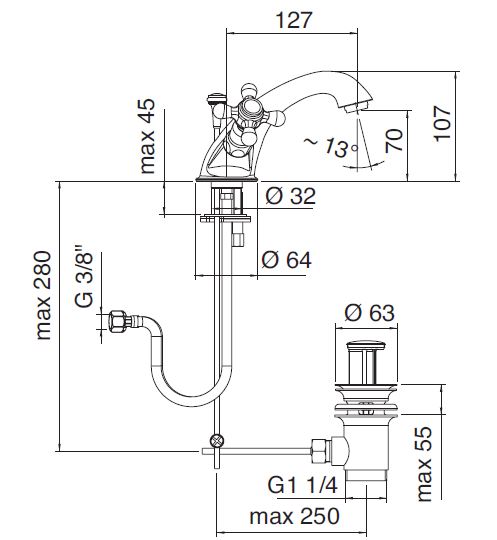 Смеситель / 802 Zazzeri sun-id-377936 - Вид №2