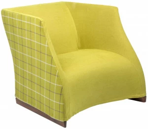 Кресло Vivienne armchair yellow checkerboard PORADA ДИЗАЙНЕРСКИЕ 011582 Желтый