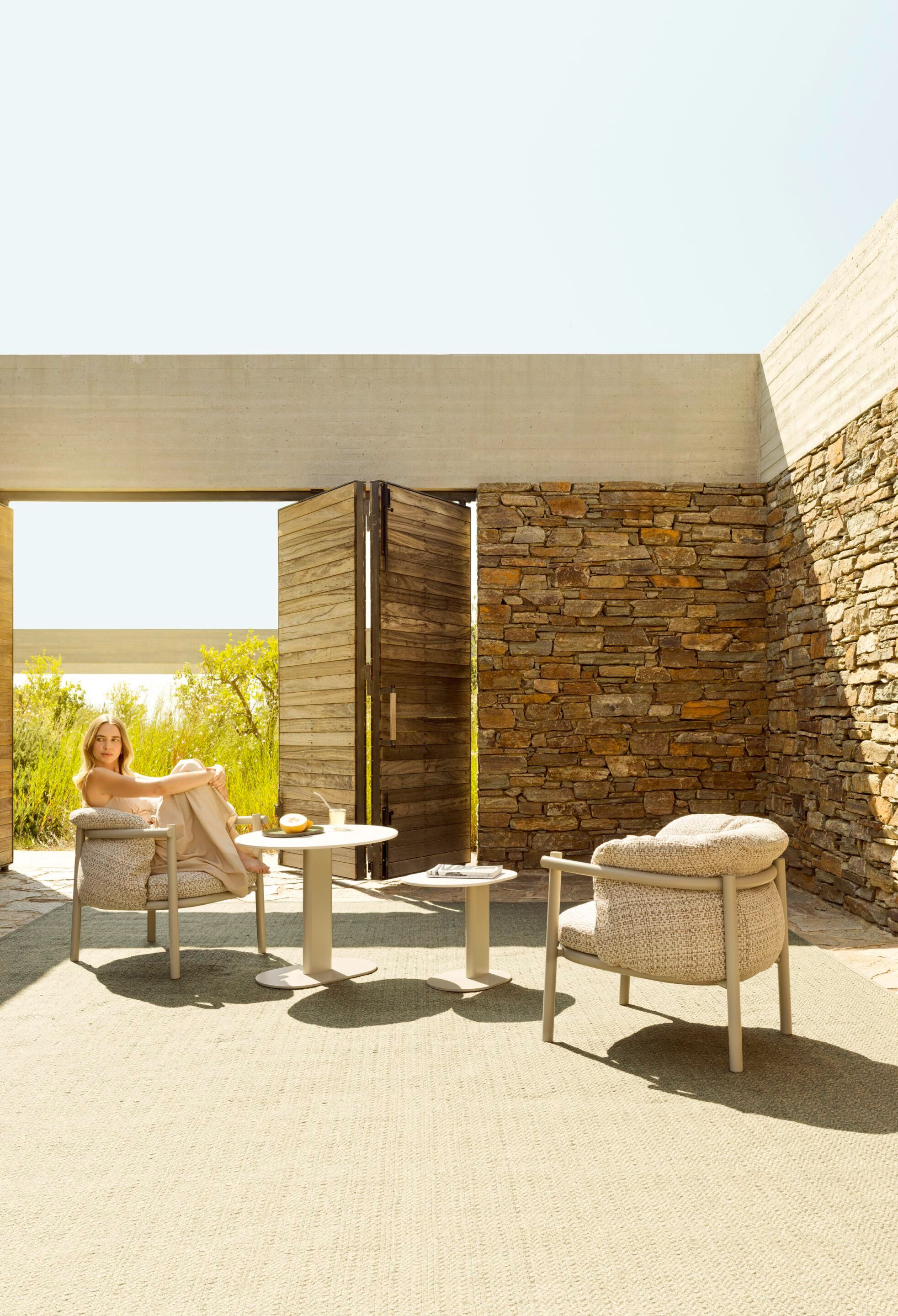 Алюминиевый и тканевый садовый стул Varaschin Allegra ARCH-00129982 - Вид №2