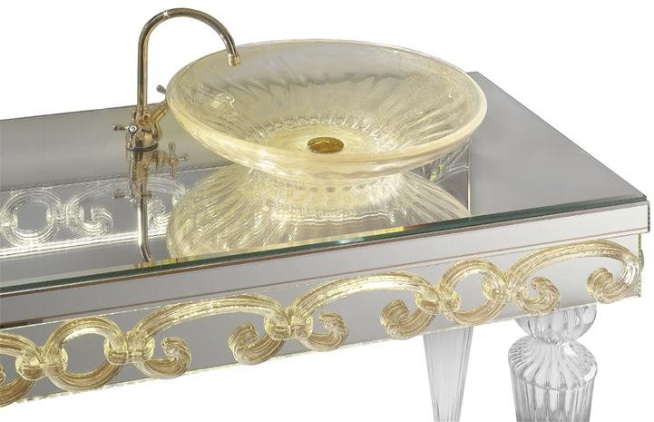 Тумба под умывальник из дерева и стекла Casanova Santreyd sun-id-1357557 - Вид №2