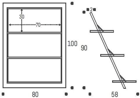 AMBIVALENZ Полка из лакированной фанеры Fläpps leaningshelf Fl140003 - Вид №1