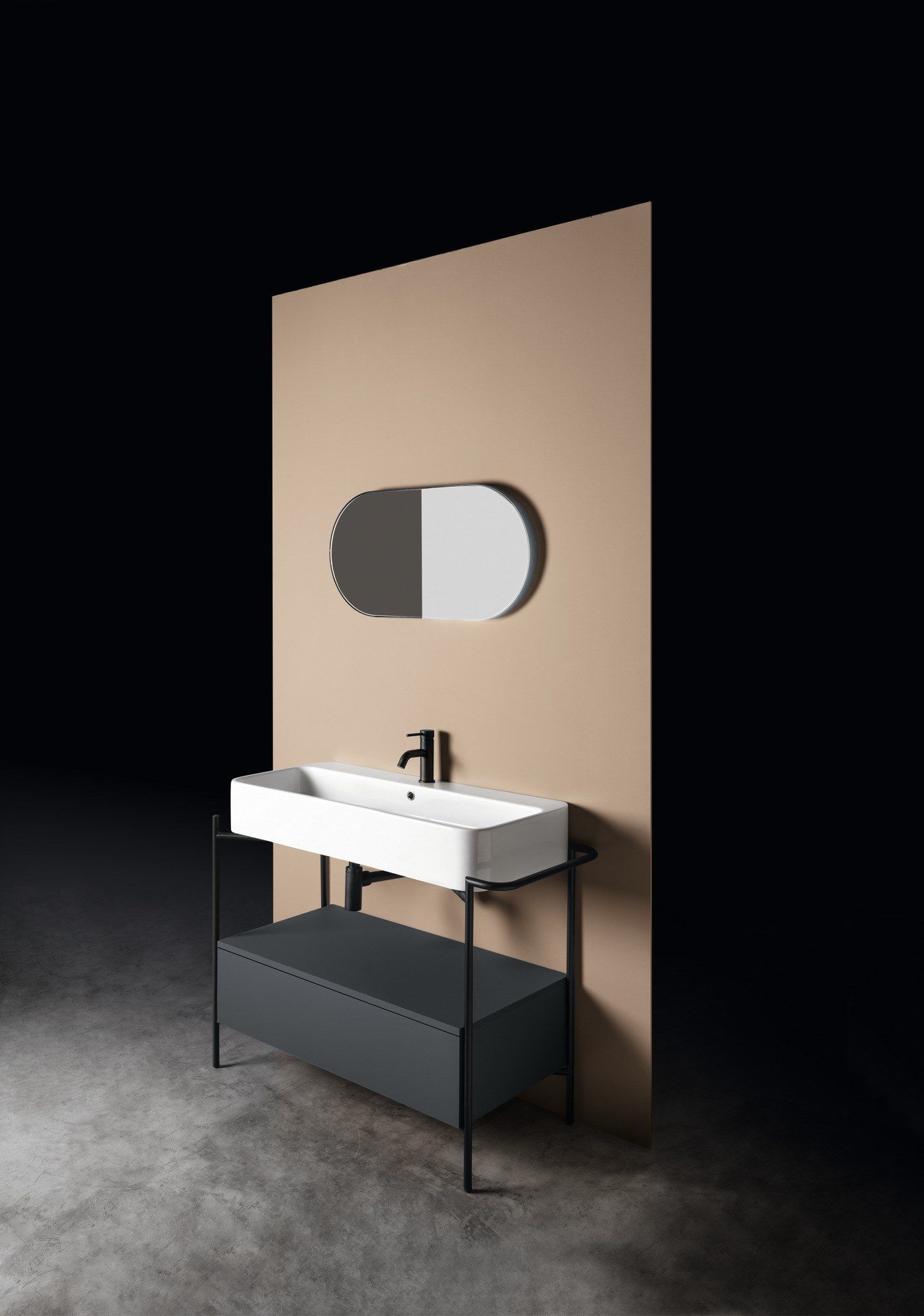 Напольная раковина из нержавеющей стали и дерева с ящиками Axa вещь ARCH-00144484 - Вид №4