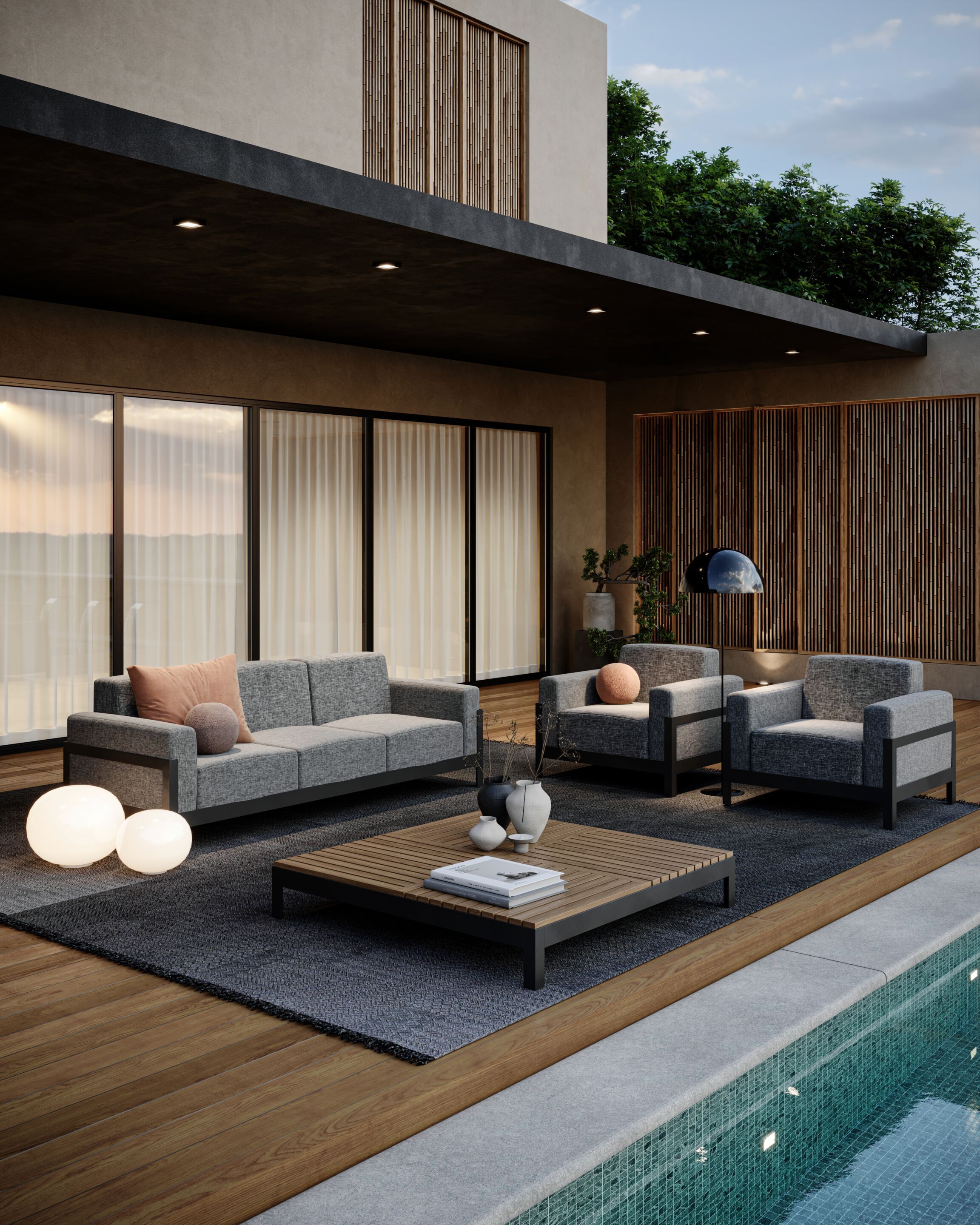 Тканевое садовое кресло с подлокотниками Walters More Comfort ARCH-00029527 - Вид №3