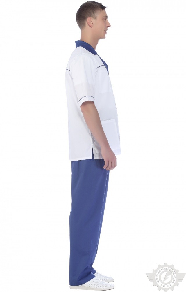 67276 Костюм "Технолог" мужской василек  Медицинская одежда  размер 44-46/158-164 Спецодежда  - Вид №15