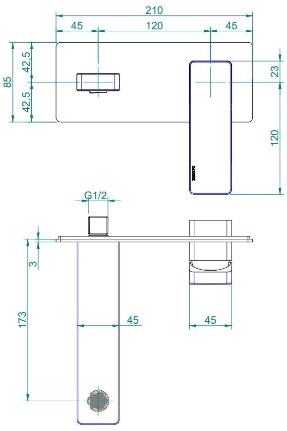 ZAZZERI Смеситель для раковины Qquadro sun-id-1460524 - Вид №3
